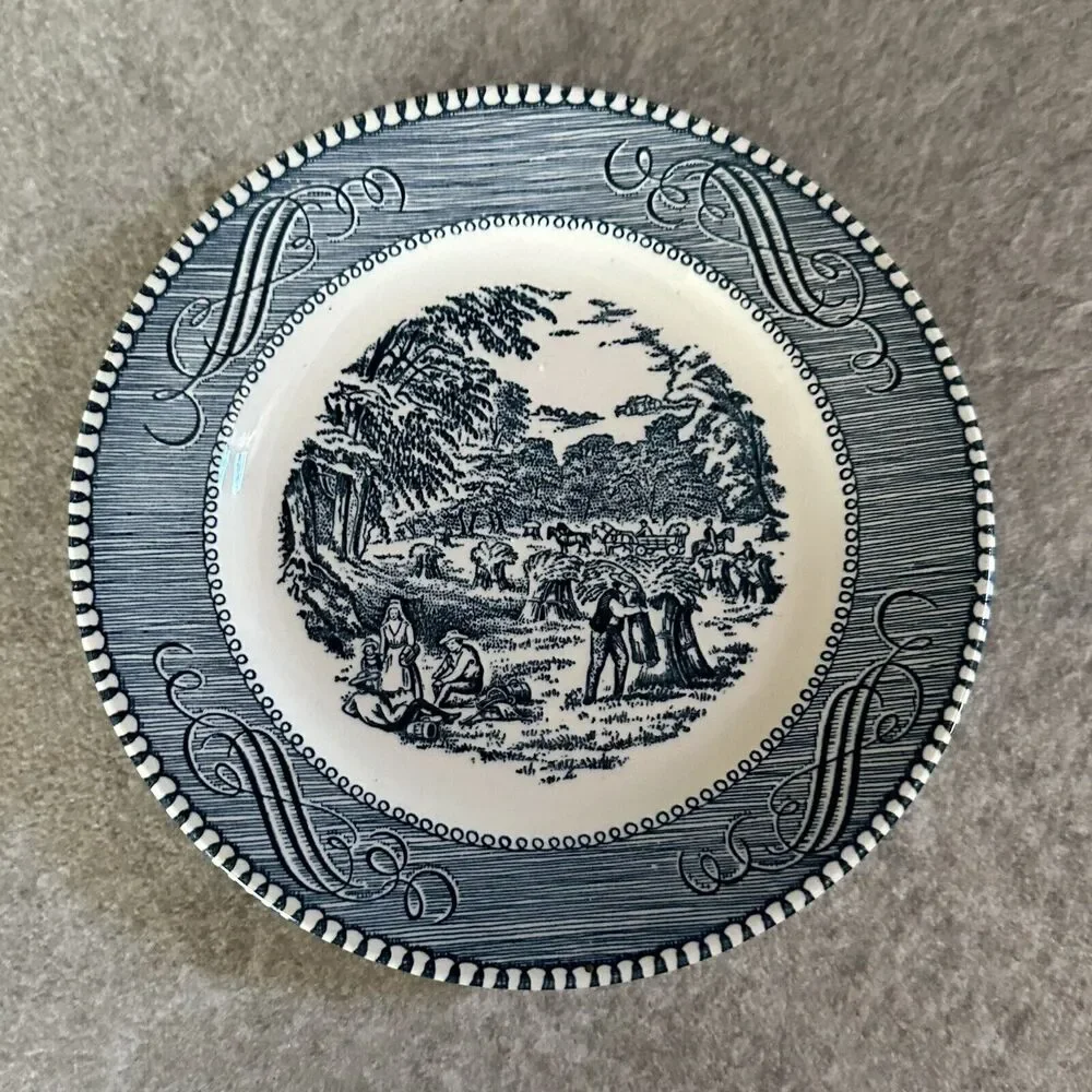 3 Vintage Royal China Currier & Ives 6 3/8